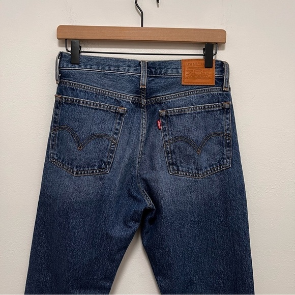 LEVI’S Wedgie Straight Raw Hem Distressed Premium Quality Denim Jeans Size 26 - Picture 7 of 11